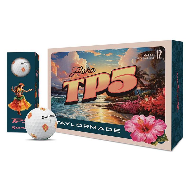 TaylorMade泰勒梅高尔夫球新款Hawaii夏威夷限量TP5职业五层球