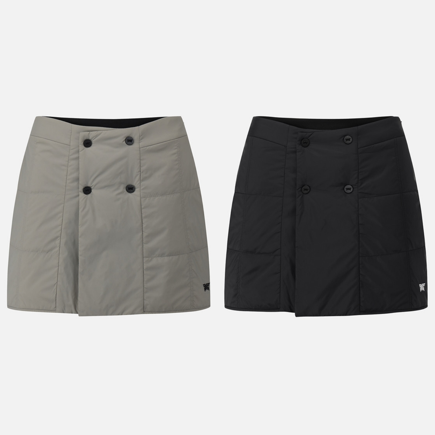 25女冬季韩国代购PXG高尔夫球服百搭双排扣夹棉保暖防风运动短裙