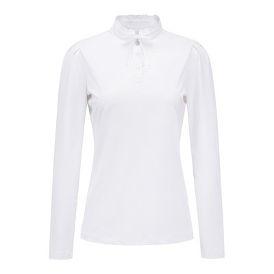 STANDREWS韩国正品代购女士高尔夫球服装26新款荷叶领长袖T恤