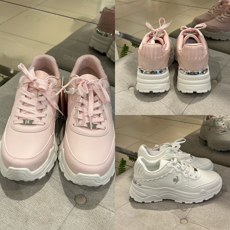 韩国正品代购LeCoqSportif高尔夫球鞋女士新款无钉增高防滑运动鞋