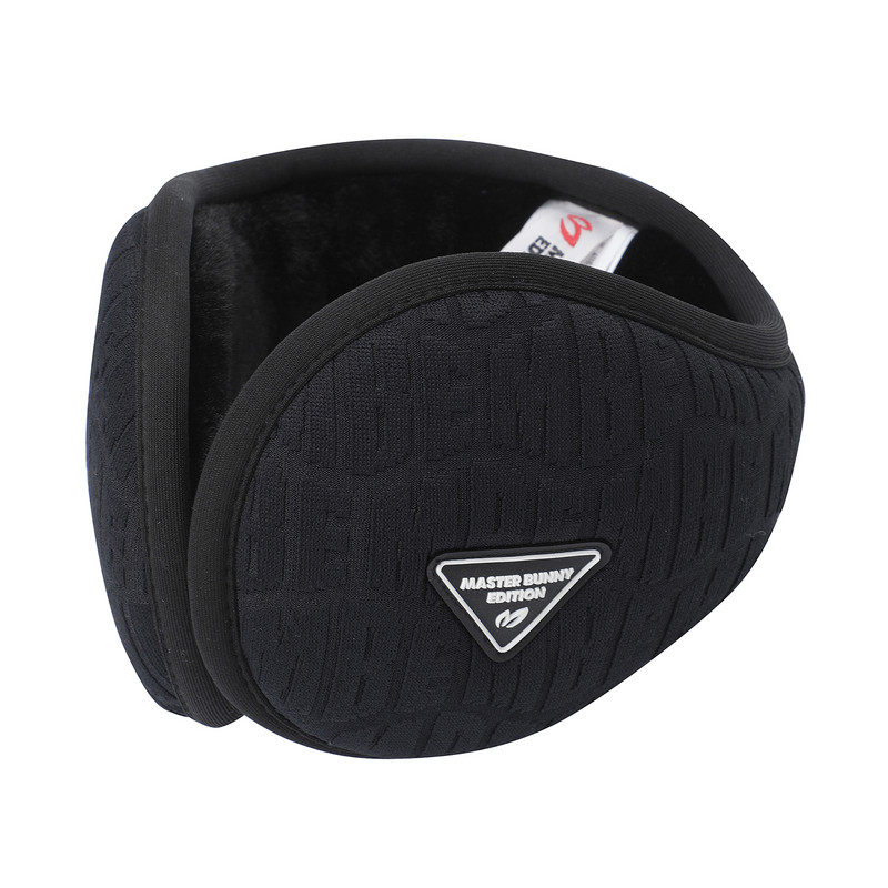 韩国代购master bunny高尔夫配饰25男士冬季压花标志拉绒保暖耳罩