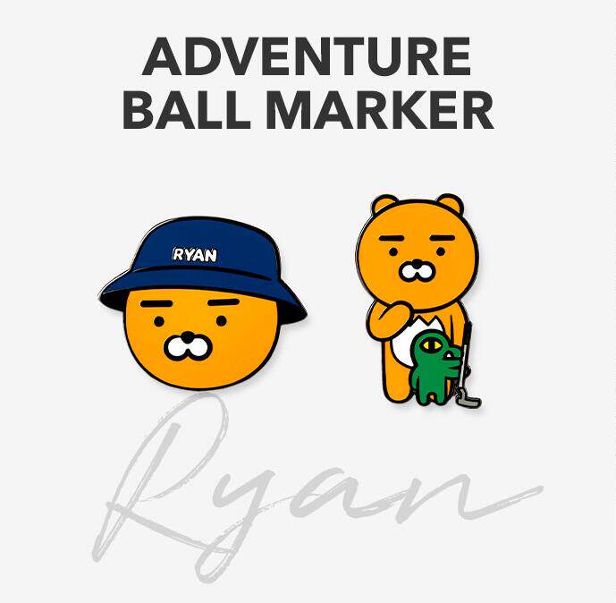 韩国代购kakao高尔夫可爱卡通golf球标记/马克/marker球帽帽夹