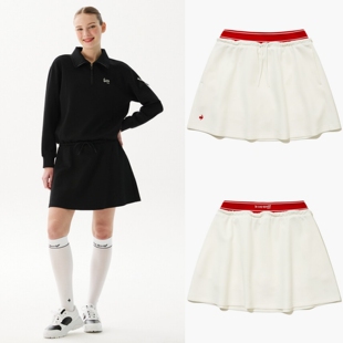 coq公鸡高尔夫球服运动时尚 松紧腰半身短裙 26春夏女士韩国代购