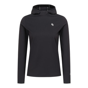 韩国代购PEARLYGATES高尔夫球服26春女士纯色休闲冷感连帽长袖T恤