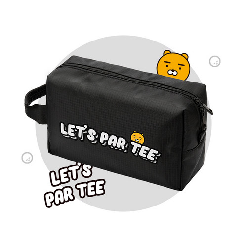 KAKAOFRIENDS 韩国正品代购高尔夫Let's Party化妆包Ryan收纳小包