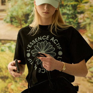 韩国正品代购MardiMercredi高尔夫球服25女士新百搭小雏菊短袖T恤