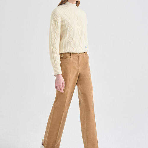 LANVINBLANC韩国正品代购女士高尔夫球运动户外冬季灯芯绒紧身裤