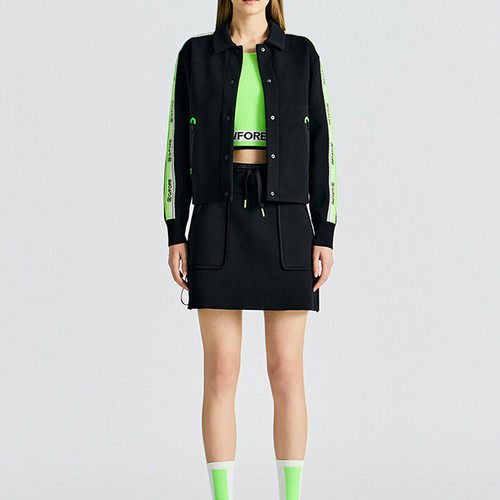 韩国正品代购G4高尔夫球服25年女士休闲翻领拼接针织混合夹克外套,运动服/休闲服装,高尔夫球服,淘宝优惠券,粉丝福利购,淘宝优惠卷