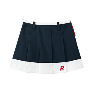 韩国正品代购夏季新款女装时尚百搭设计感学院风拼接短款百褶半裙