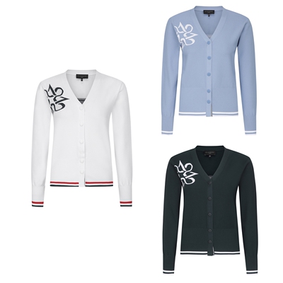 26年女士春季韩国代购STANDREWS高尔夫球服百搭配色V领运动针织衫