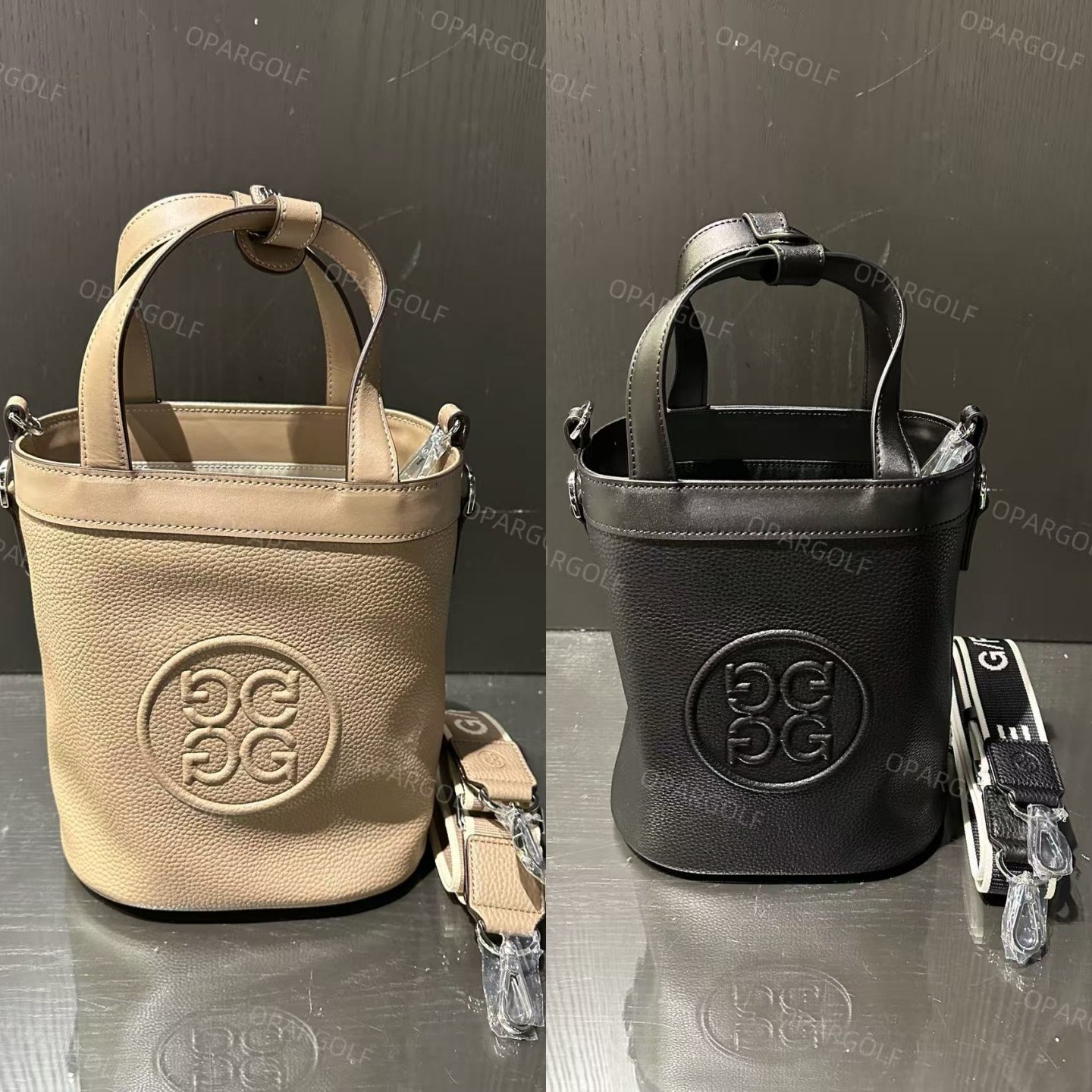 韩国代购G4高尔夫球包25新女士百搭休闲皮质轻便水桶包斜跨手提包