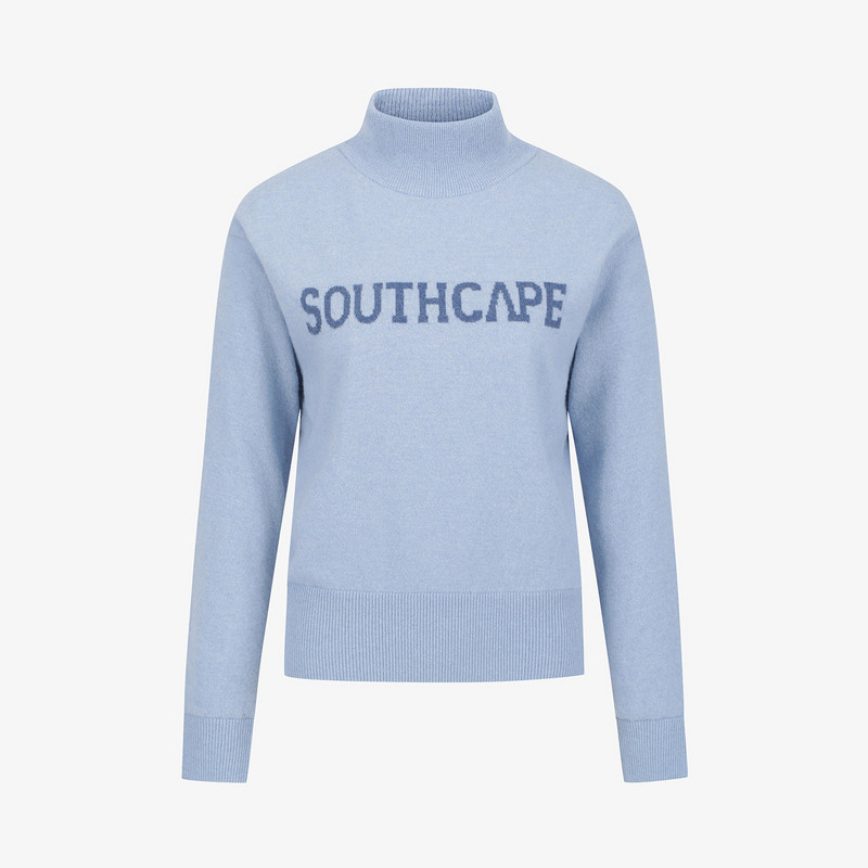 韩国代购SOUTHCAPE高尔夫球服25秋冬女士运动防风羊绒立领针织衫