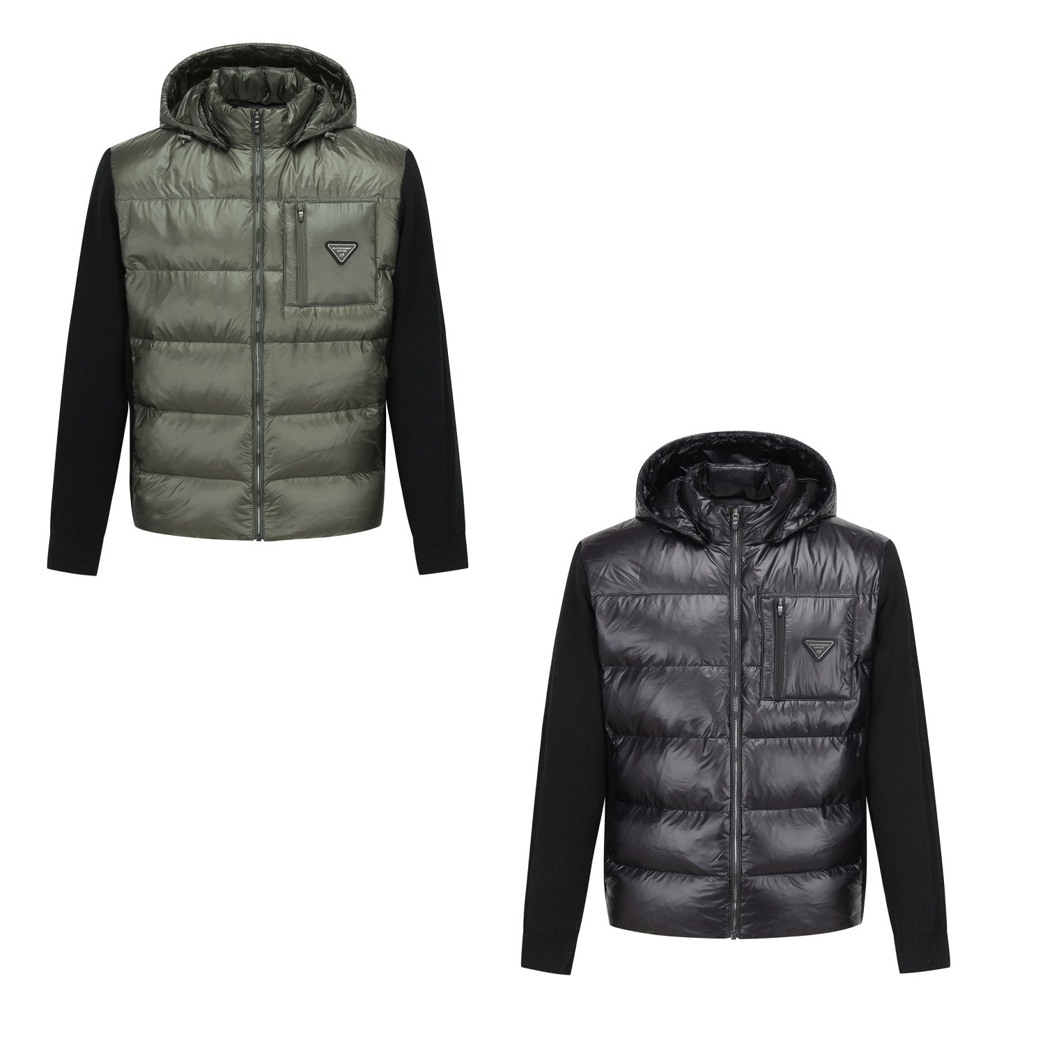 25秋冬男士韩国代购MASTERBUNNY高尔夫球服鹅绒拼接连帽针织开衫,运动服/休闲服装,高尔夫球服,淘宝优惠券,粉丝福利购,淘宝优惠卷