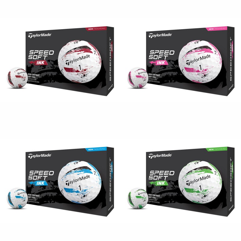 韩国正品代购TaylorMade新款高尔夫男女通用SpeedSoft墨水涂鸦球