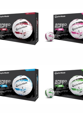韩国正品代购TaylorMade新款高尔夫男女通用SpeedSoft墨水涂鸦球