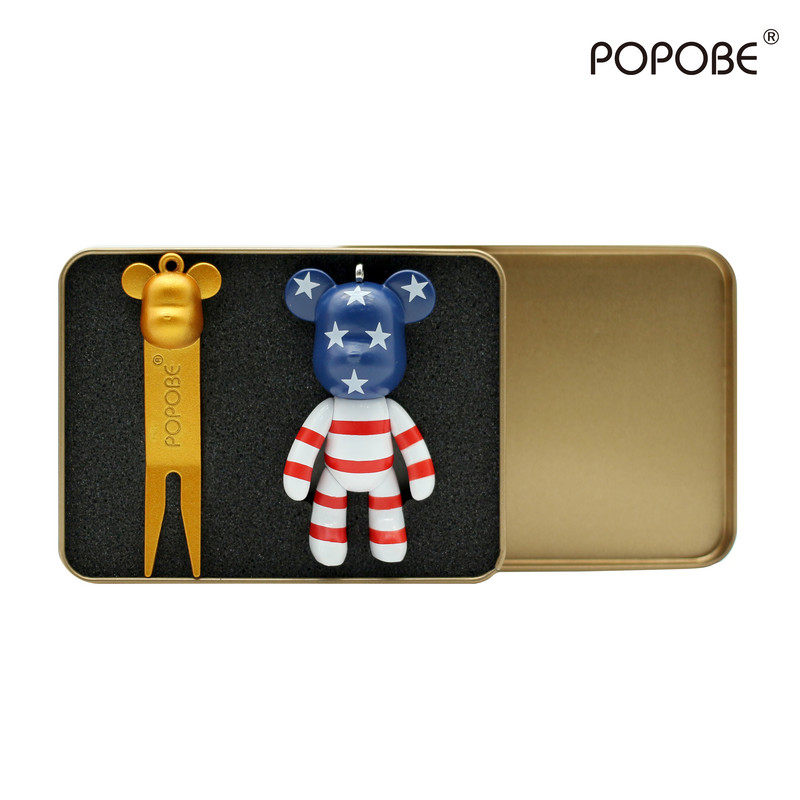 POPOBE韩国正品代购高尔夫球配件推杆套挂饰果岭叉