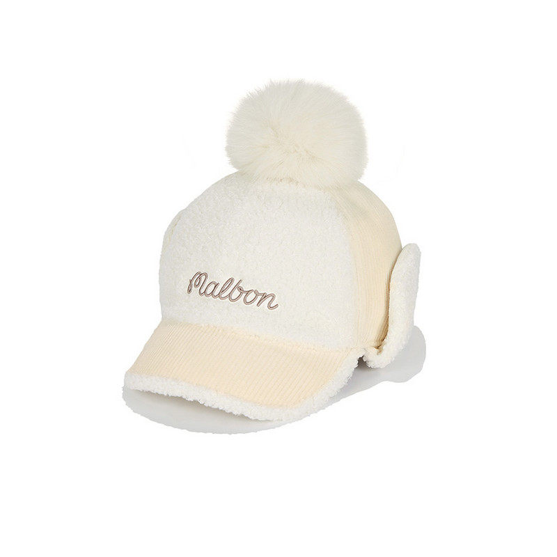 Malbon韩国正品代购女士高尔夫球26新款冬季防寒保暖护耳帽子