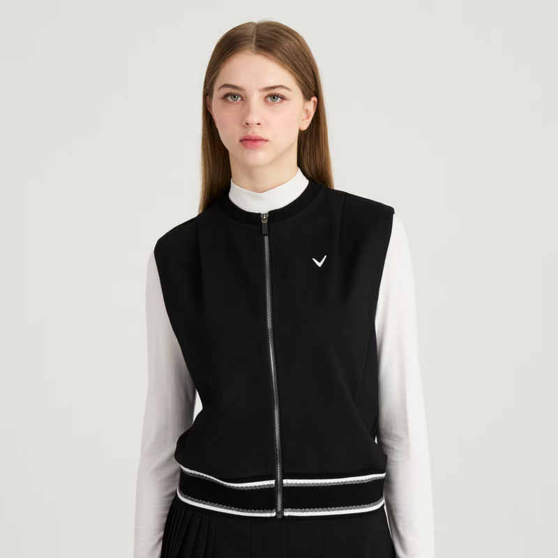 韩国代购Callaway高尔夫球服25冬季女士时尚配色百搭保暖背心马甲