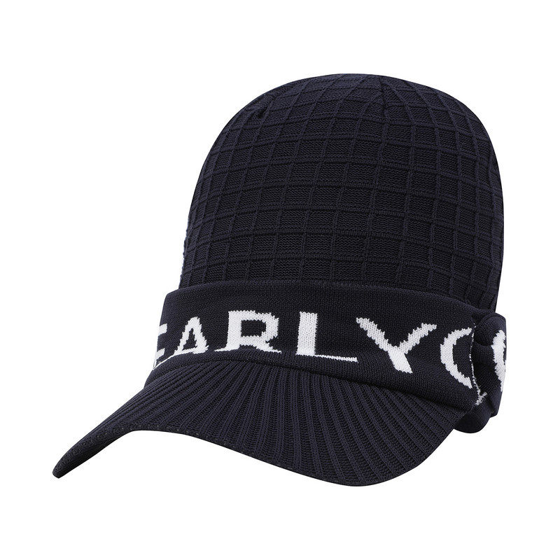 韩国代购PEARLYGATES高尔夫球帽25冬季男女同款标志保暖针织帽子