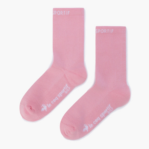 韩国正品代购LeCoq公鸡高尔夫球袜25女新款百搭纯色标志舒适袜子