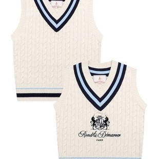 针织衫 ROND&DÉMARRER高尔夫球服25男女情侣款 背心 代购 韩国正品