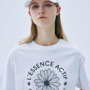 韩国正品代购MardiMercredi高尔夫球服25女士新小雏菊图案短袖T恤