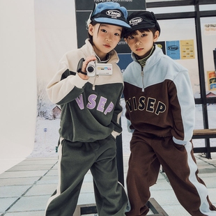 青少年运动立领抓绒卫衣 SEPTEMBER高尔夫球服25冬季 韩国代购 VIA