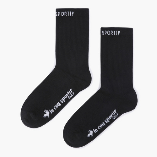 韩国代购LeCoq公鸡新款高尔夫球袜25女时尚百搭标志舒适透气短袜