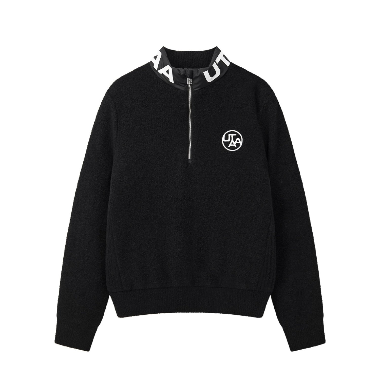 韩国代购UTAA高尔夫球服25年女士冬季针织保暖半拉链立领羽绒外套