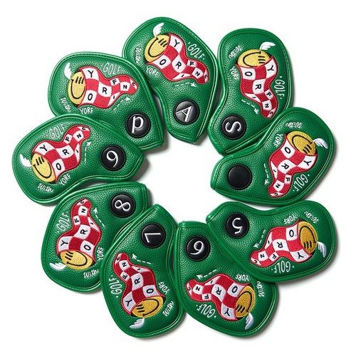 YORF 韩国代购正品女士新款高尔夫铁杆套 球杆帽套球杆头保护套