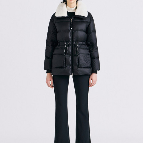 韩国正品代购G4高尔夫球服25冬季女士保暖防风毛绒翻领收腰羽绒服