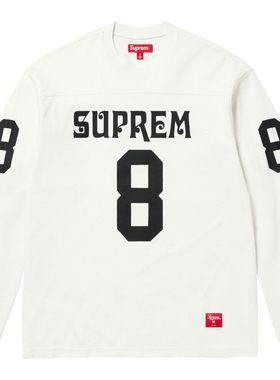 25SS AFFILIATED LS FOOTBALL TOP8号长袖T恤数字美式TEE男女复古