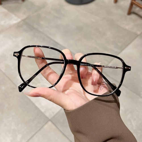 方形近视眼镜复古TR90