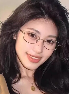 韩版猫眼金属质感眼镜框女款潮可配度数素颜小脸防蓝光近视眼镜架