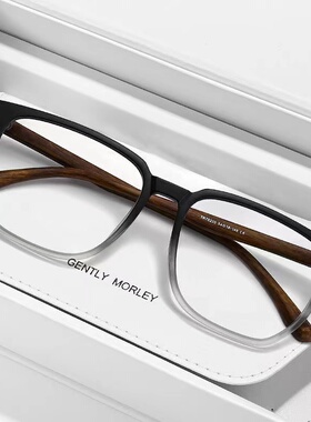 黑框眼镜防蓝光辐射可配近视无度数素颜平光镜男潮变色眼镜框架女