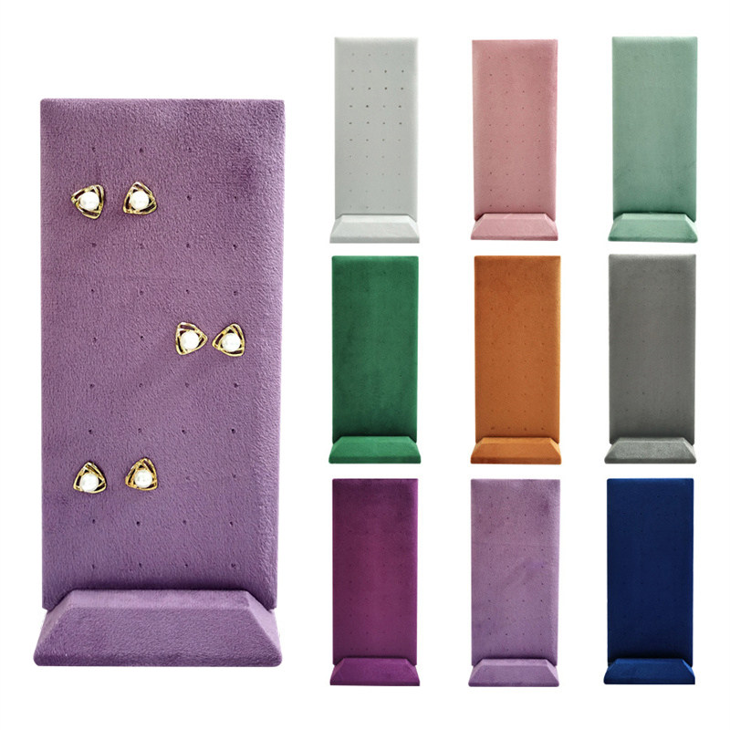 绒布耳环展示架首饰架立式牌耳钉戒指项链架收纳板珠宝饰品道具架