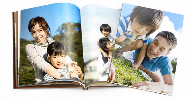 diy个性照片书定制宝宝聚会毕业纪念杂志相册定做12寸精装书制作