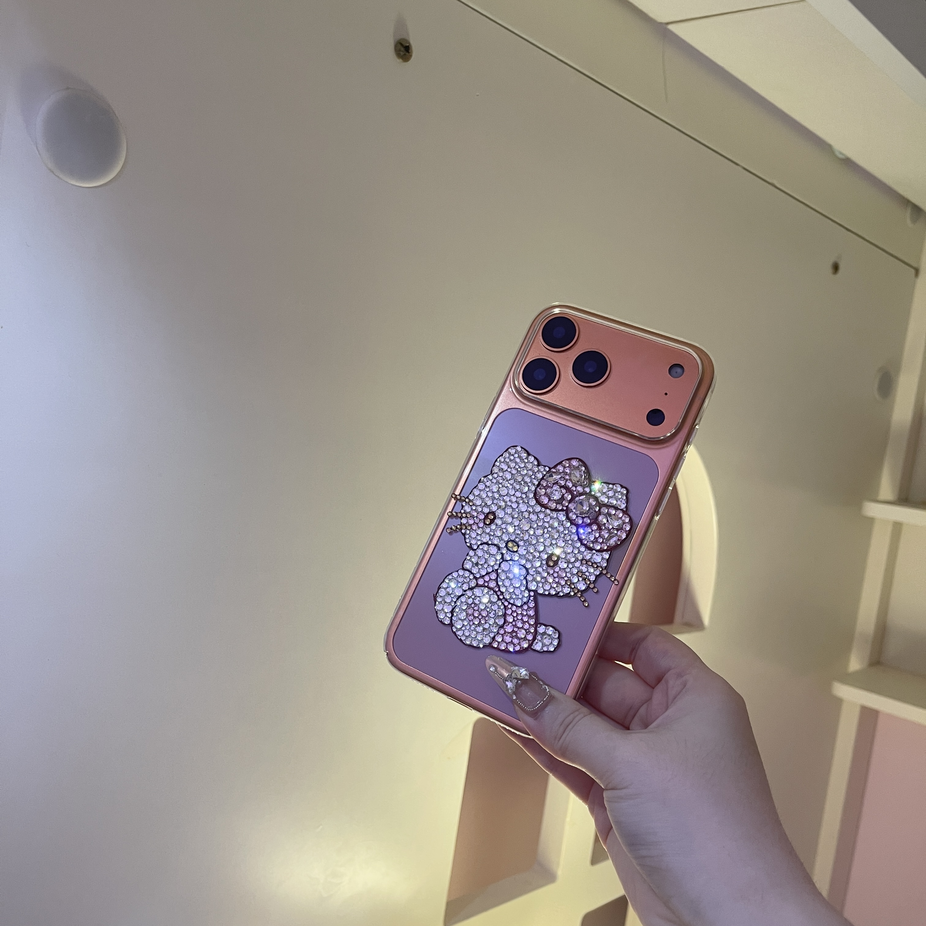 定制适用17promax手机壳iPhone 16pro贴钻14保护套13透明15硬透明