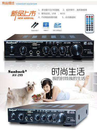 2电脑hifi小型功放遥控收音