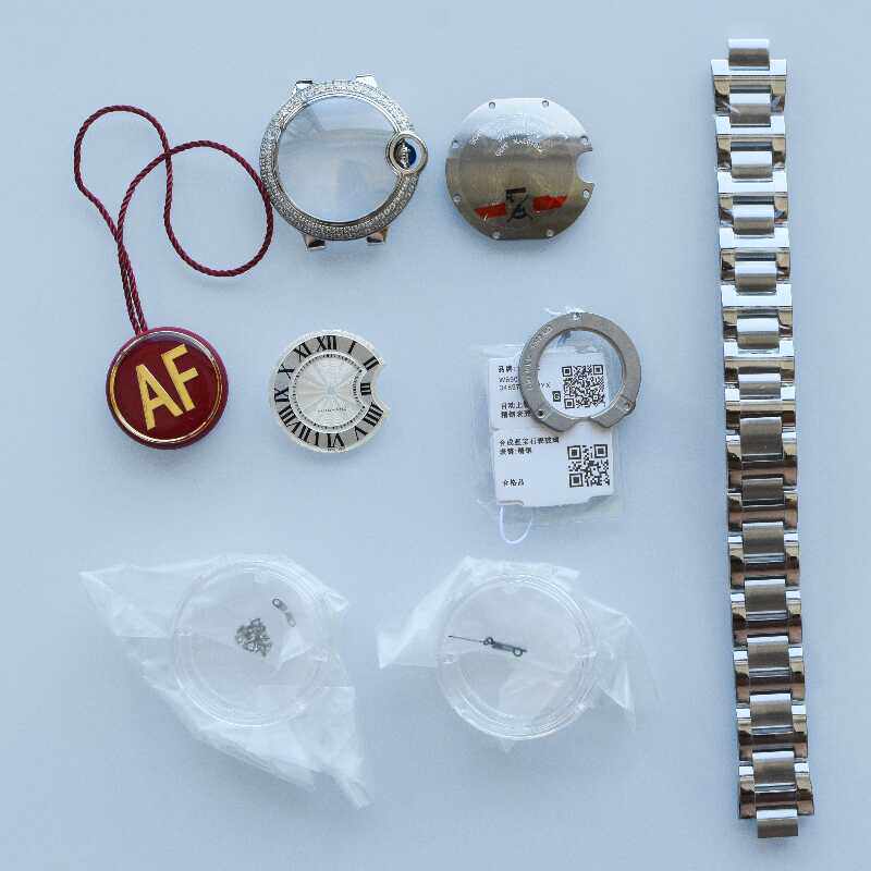 AFV6气球手表配件钻壳套烤蓝钢