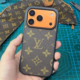 16pm 17pro 14全包防摔保护套LV旧包翻新改造外壳经典 适用苹果17promax真皮手机壳iPhone 老花男女款 Air