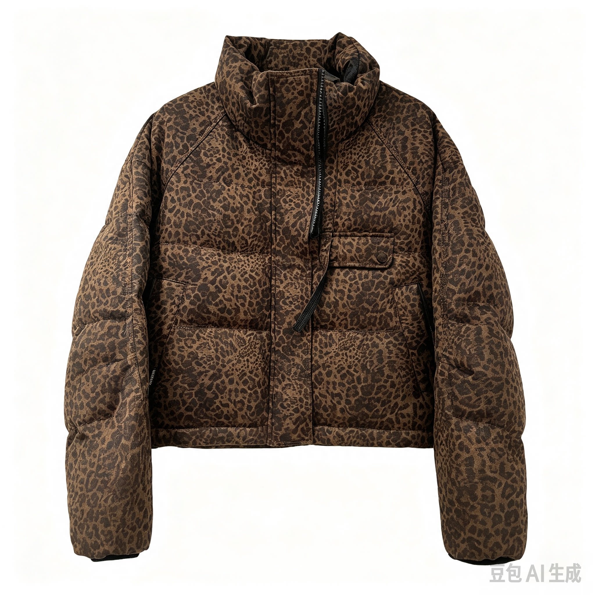 2026年秋冬新款2629豹纹90绒羽绒服女装欧货高端大牌外套
