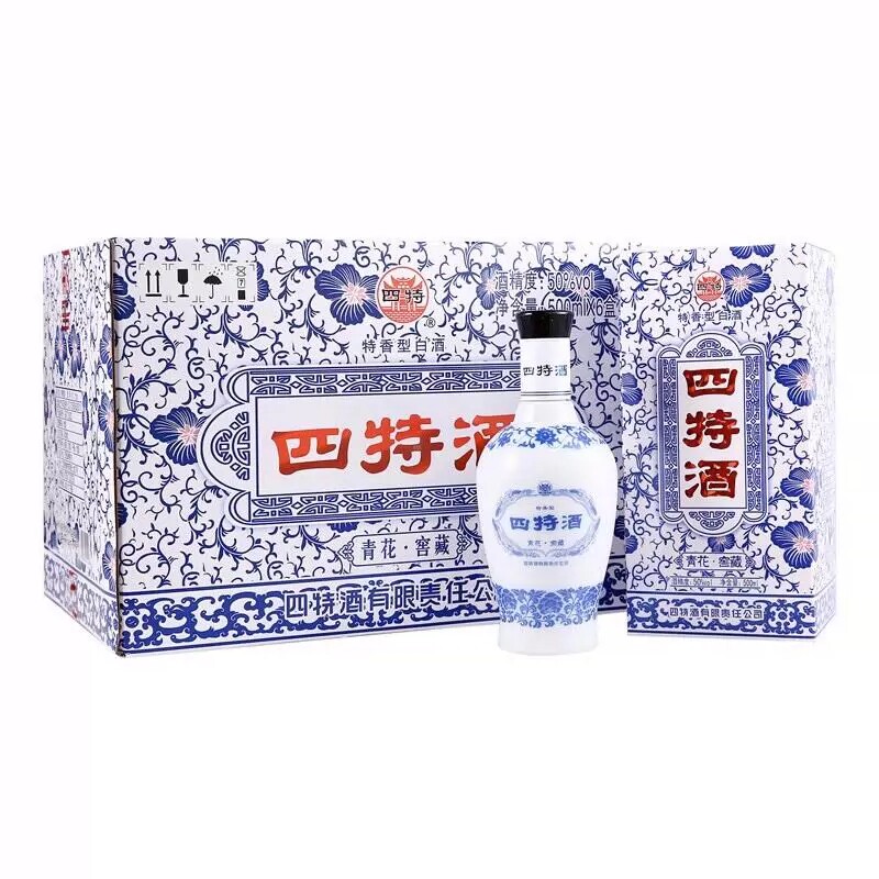 四特青花窖藏特香型50度整箱白酒