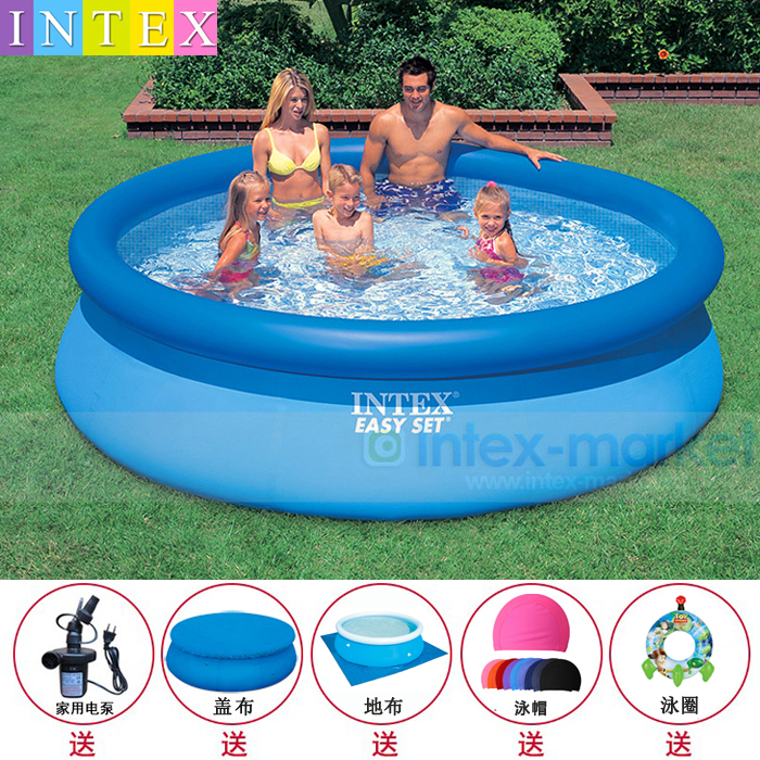 INTEX 超大型加厚家庭遊泳池 兒童成人小孩戲水池 大水池碟形泳池在類目 玩具/童車/益智/積木/模型, 游泳池/戲水玩具, 游泳池中 - 來自Buy2taobao.com提供專業的淘寶代購服務