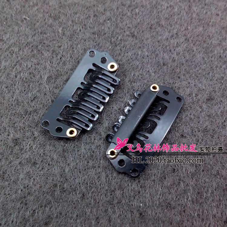 接发专用发夹铁6齿皮套铁发丝