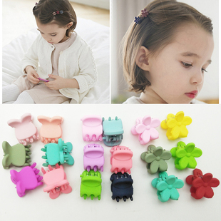1.4cm磨砂小抓夹儿童发夹小号发饰 30个1 花朵兔耳朵女发卡 包邮