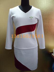 厂家直供定做促销员服装，印logo