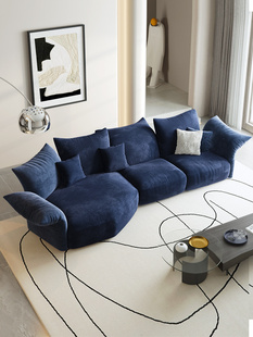 花瓣沙发意式极简布艺弧形沙发大小户型新款异形edra沙发baxter