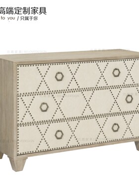 美式轻奢门厅斗柜装饰柜客厅玄关柜边柜收纳柜隔断柜be200