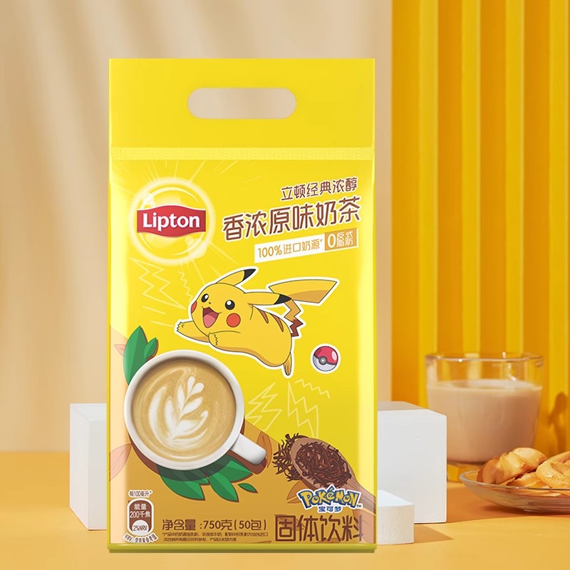 立顿香浓原味奶茶条装50条